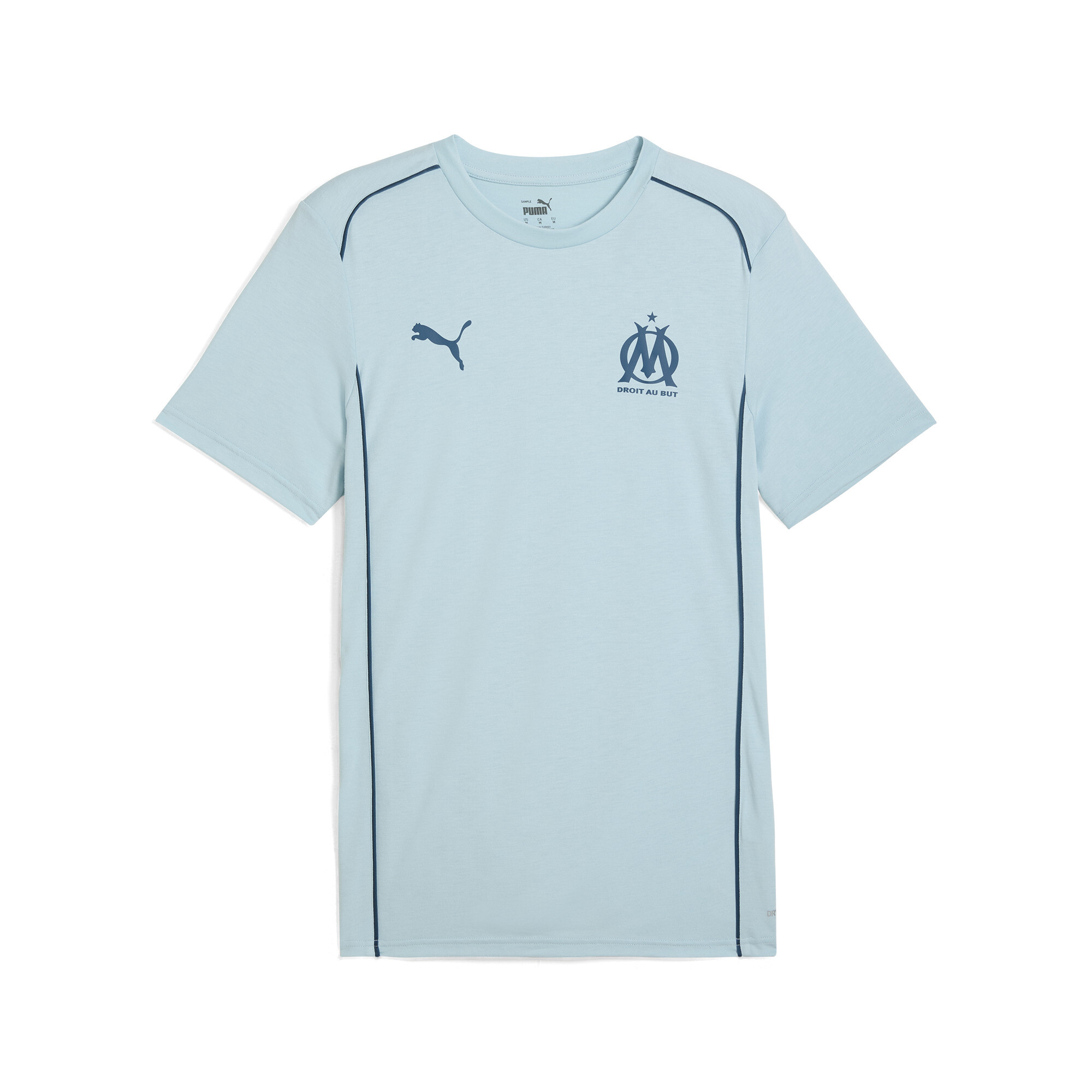 Men's Puma Olympique De Marseille Casuals T-Shirt, Blue, Size XS, Sport