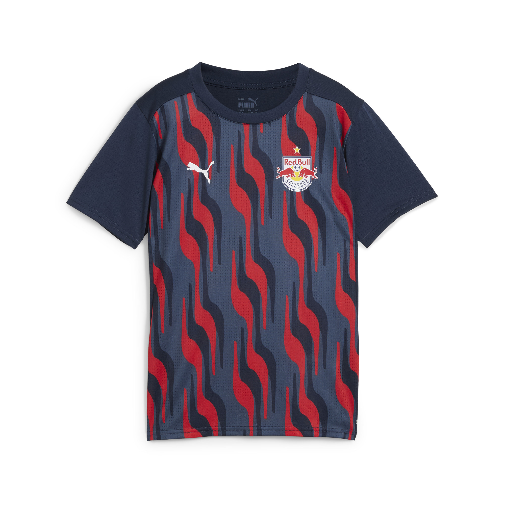 Puma FC Red Bull Salzburg Kurzärmliges Aufwärmtrikot Teenager Für Für Kinder | Mit Print | Club Navy/Red | Größe: 11-12Y