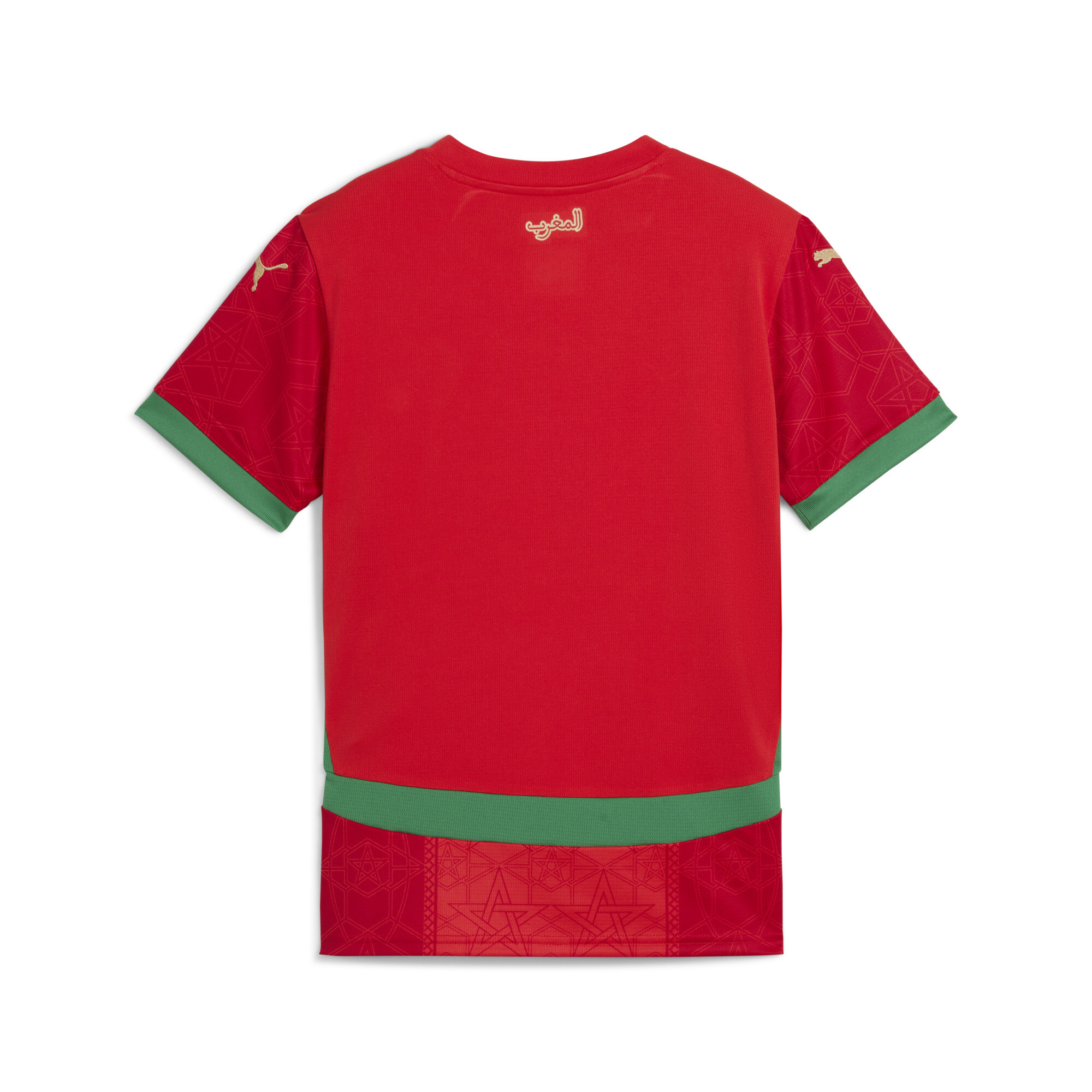 PUMA Morocco 2025 Home Jersey In Red, Size 9-10 Youth, Polyester