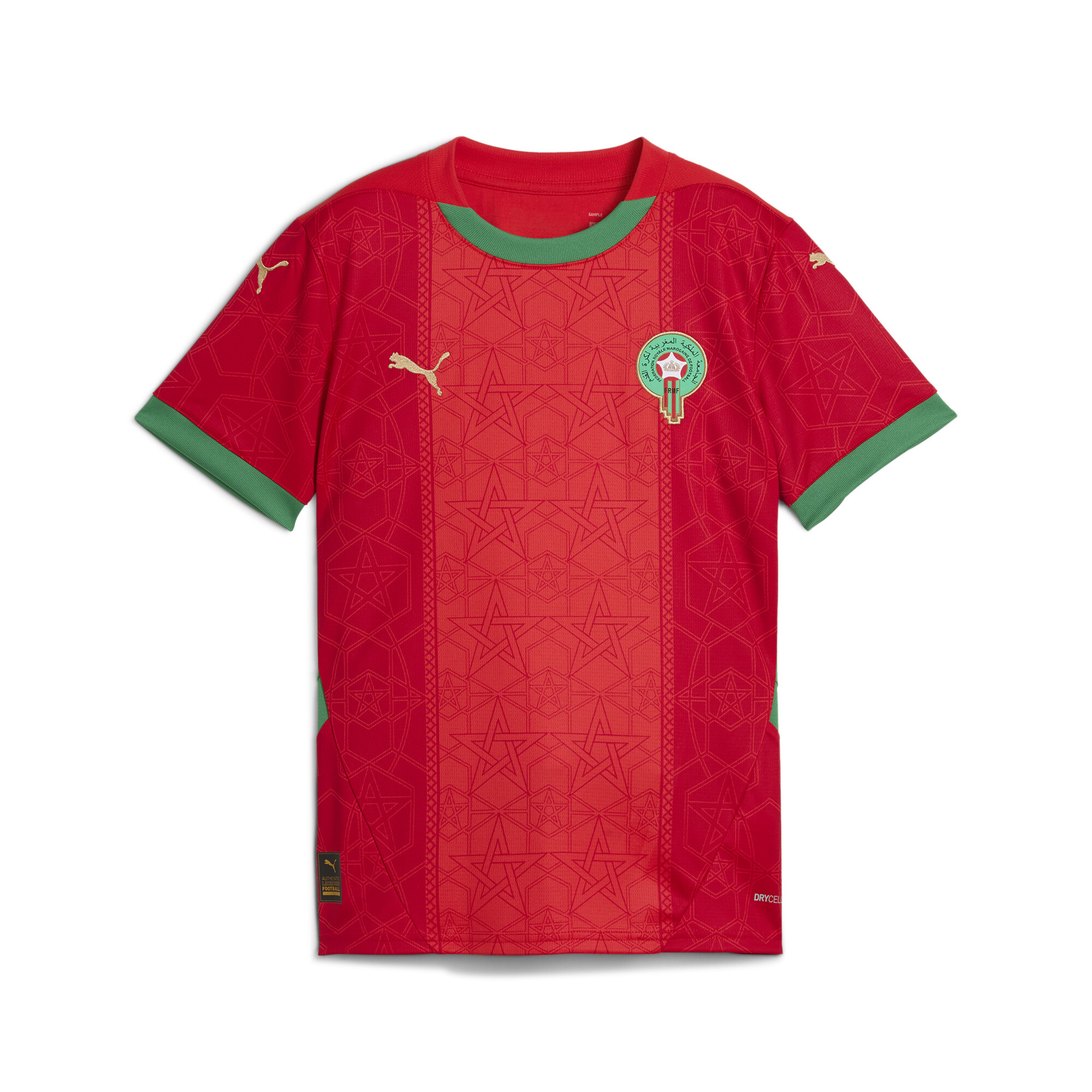 PUMA Morocco 2025 Home Jersey In Red, Size 9-10 Youth, Polyester