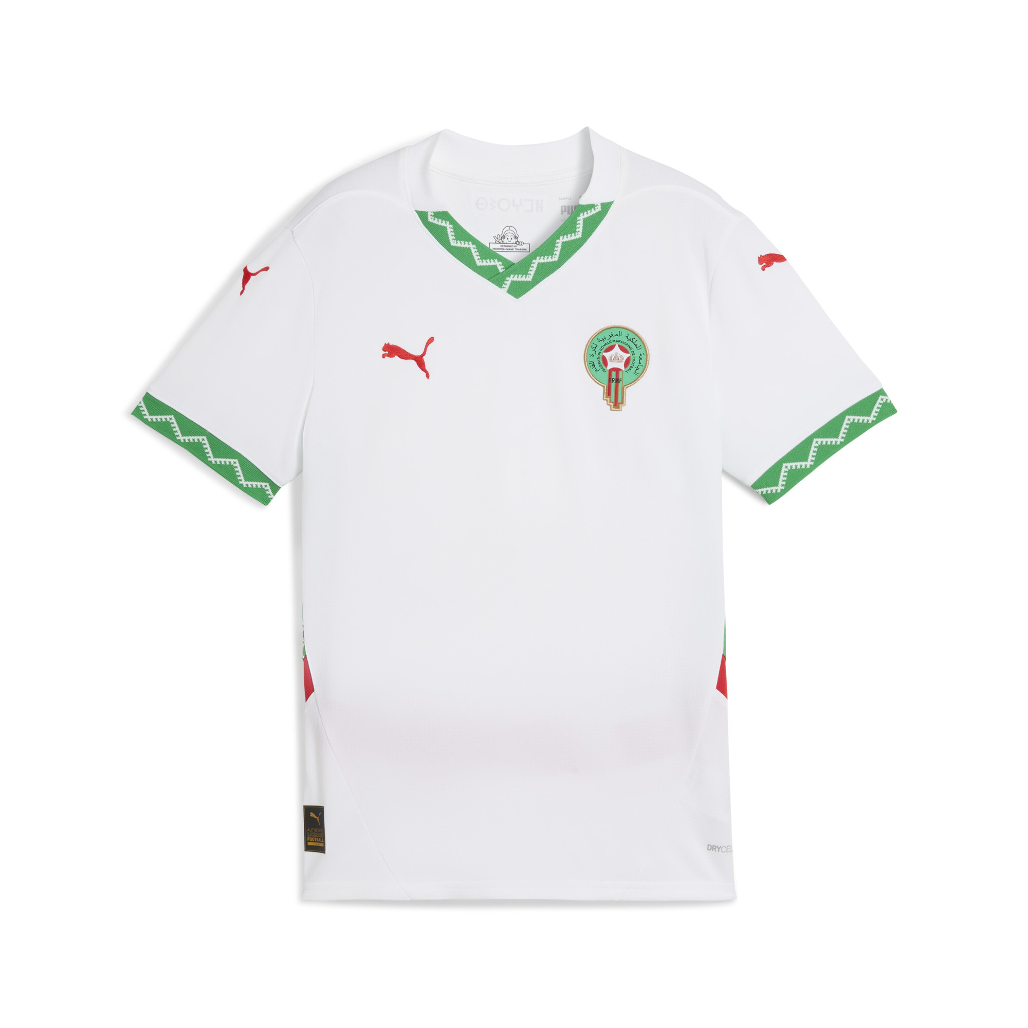 Puma Morocco 2025 Away Jersey Youth, White, Size 9-10Y, Clothing