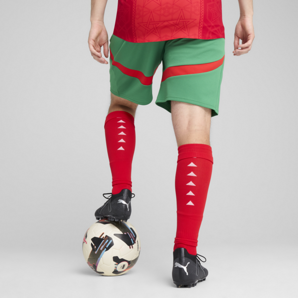 Shorts Marruecos 2025 para hombre, Archive Green-PUMA Red, large-ARG