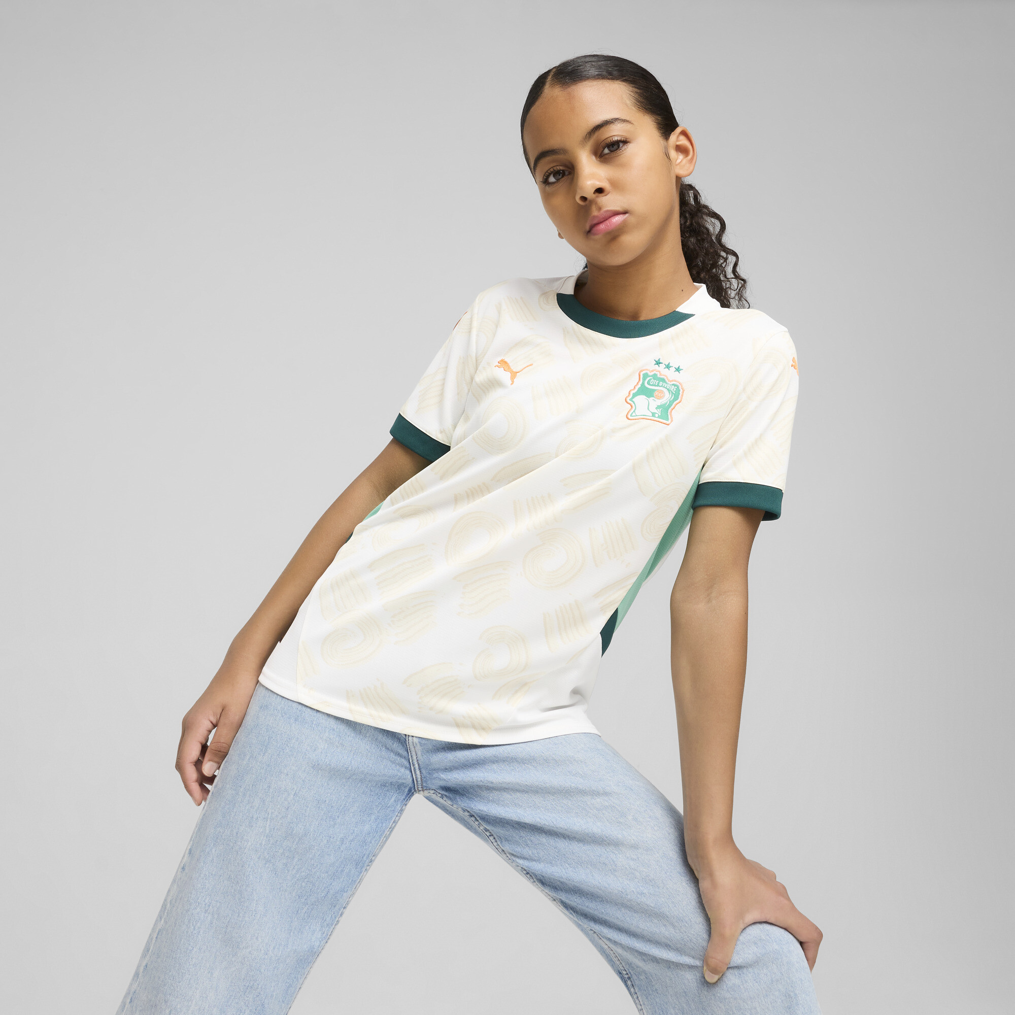 Maillot Côte D’Ivoire 2025 Extérieur Enfant Et Adolescent