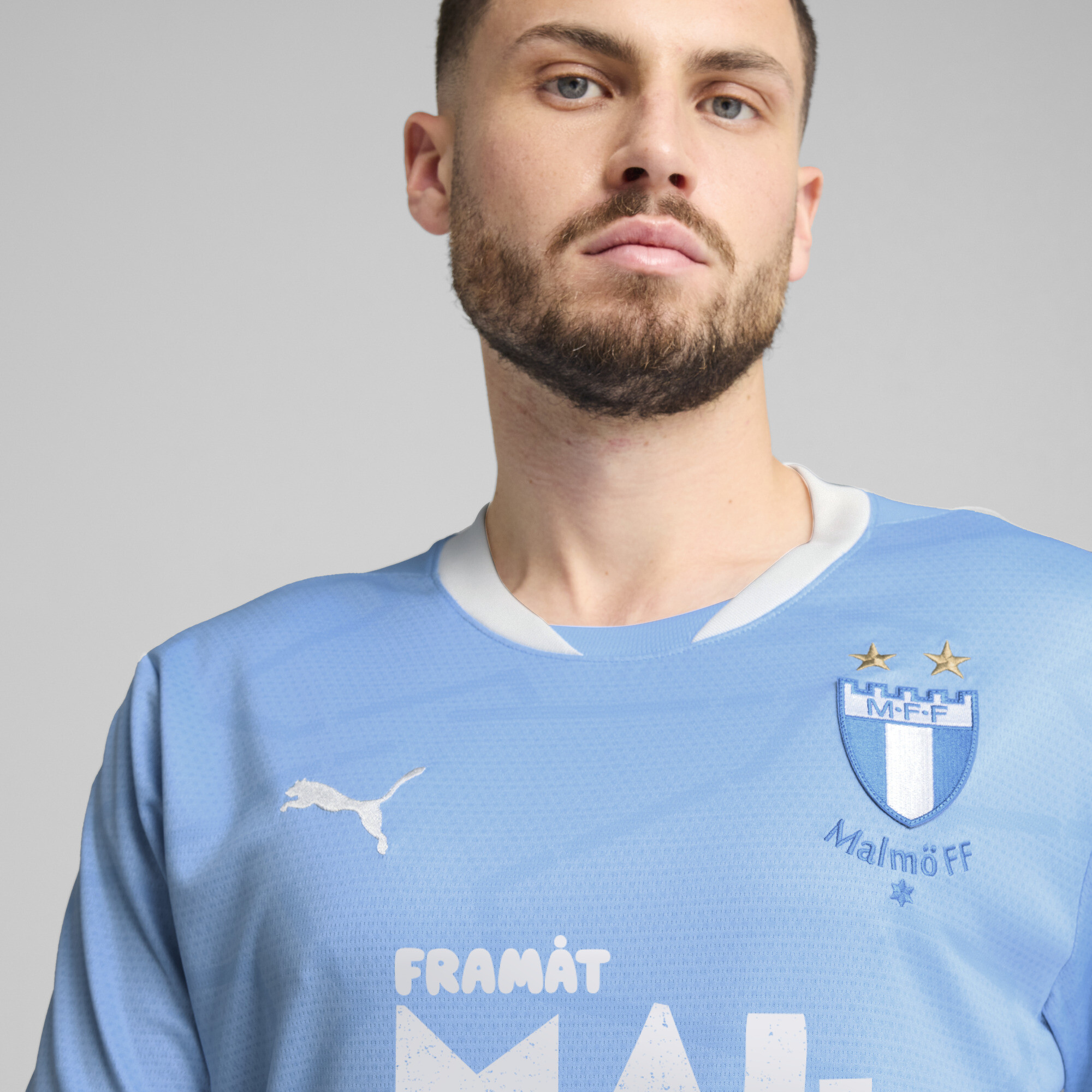 PUMA MalmÃ¶ FF thuisshirt voor Heren, Blauw/Wit, Maat S thumbnail 5
