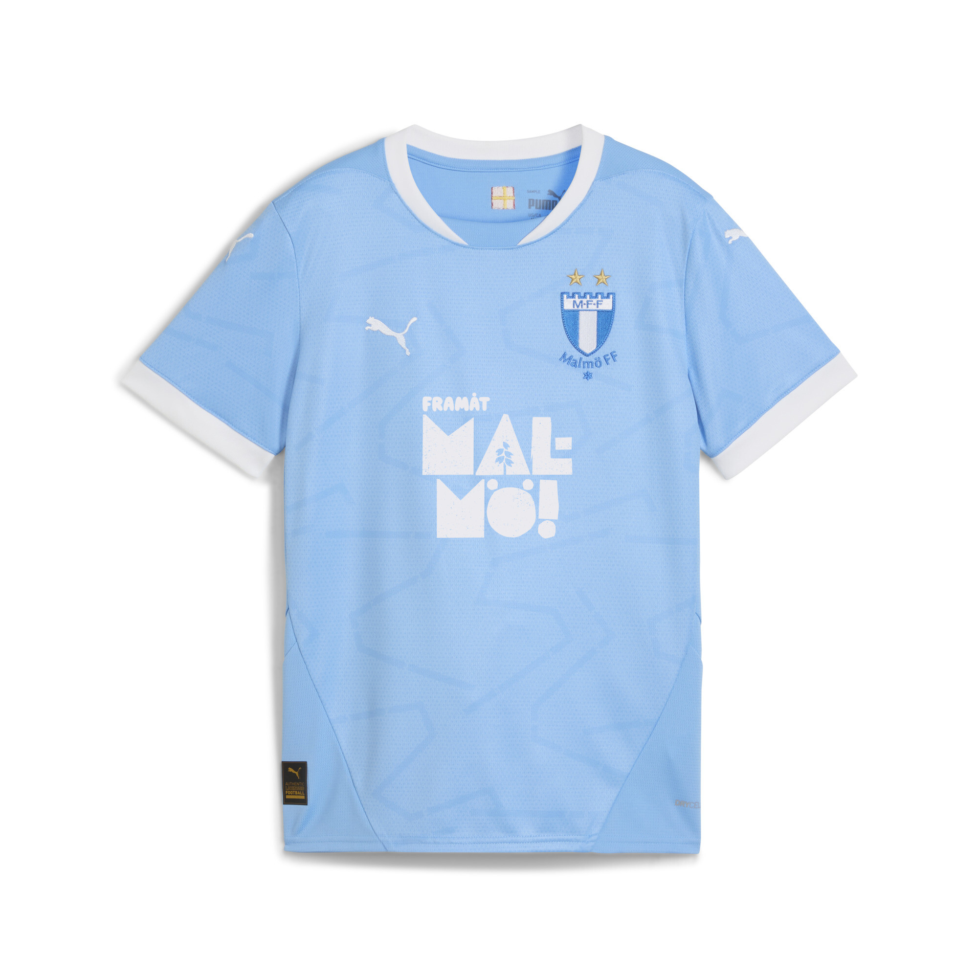 PUMA MalmÃ¶ FF thuisshirt, Blauw/Wit, Maat 11-12Y thumbnail 3
