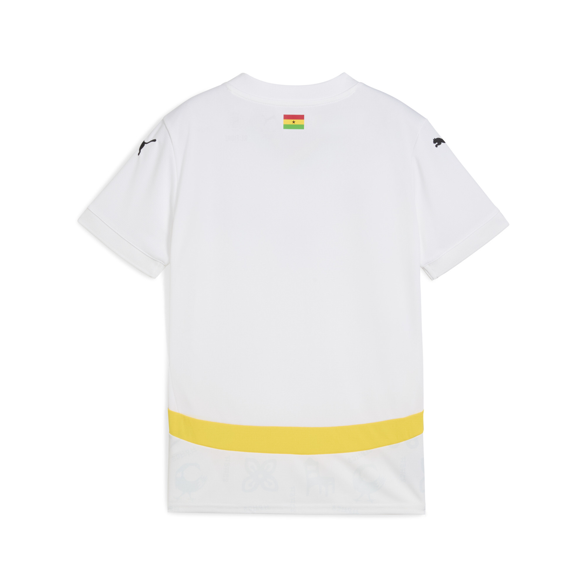 Puma Ghana 2025 Home Jersey Youth, White, Size 15-16Y, Clothing