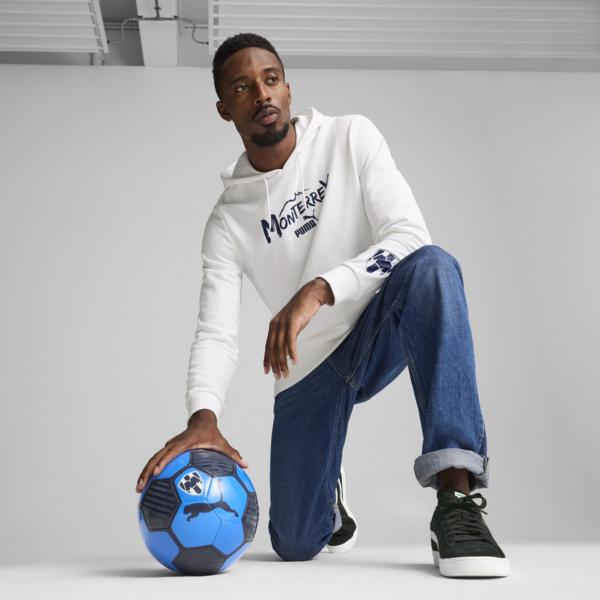 C.F. Monterrey ftblCULTURE Hoodie Men, PUMA White-Persian Blue, large-MEX