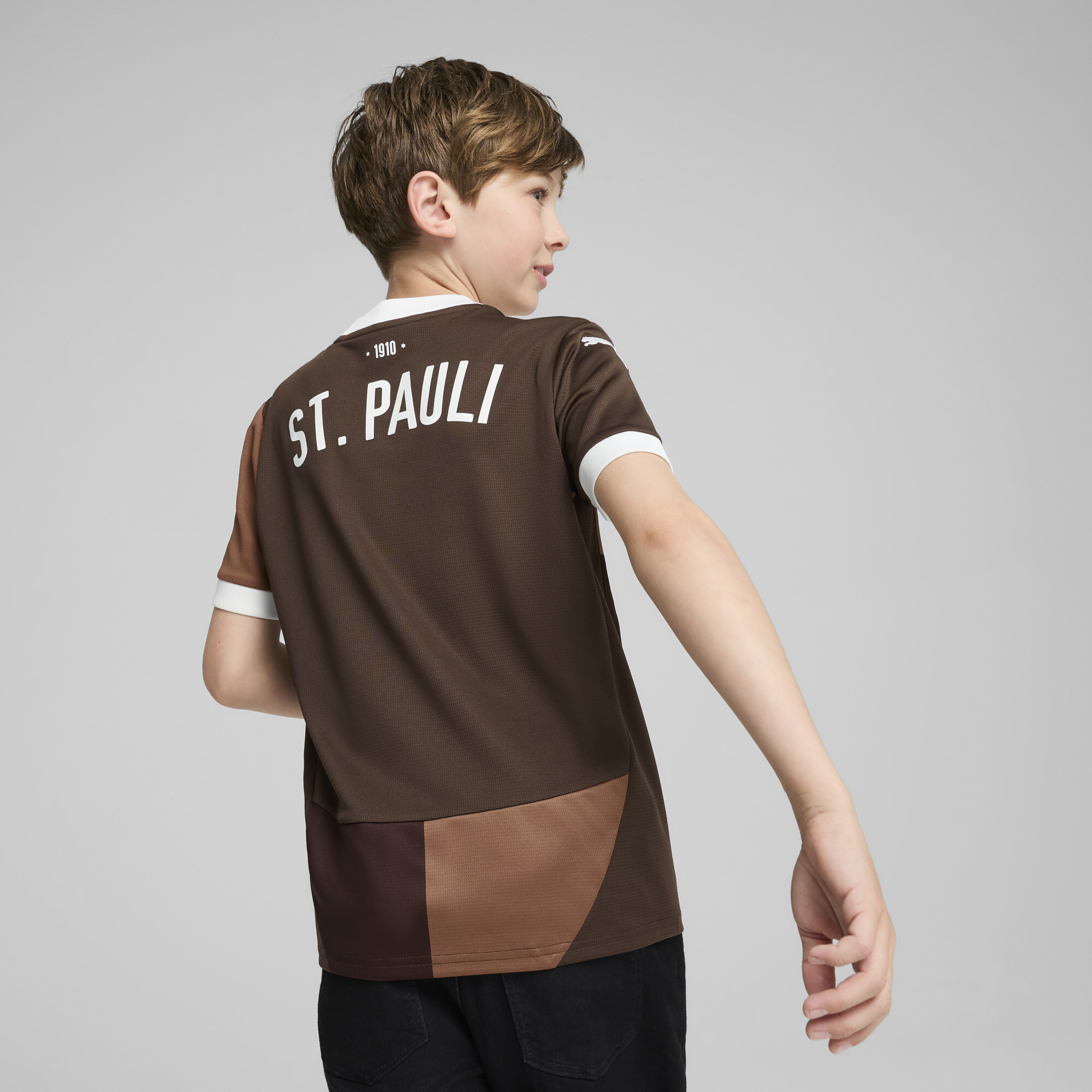 Puma FC St. Pauli 24/25 Home Jersey Youth, Brown, Size 0-1M, Clothing