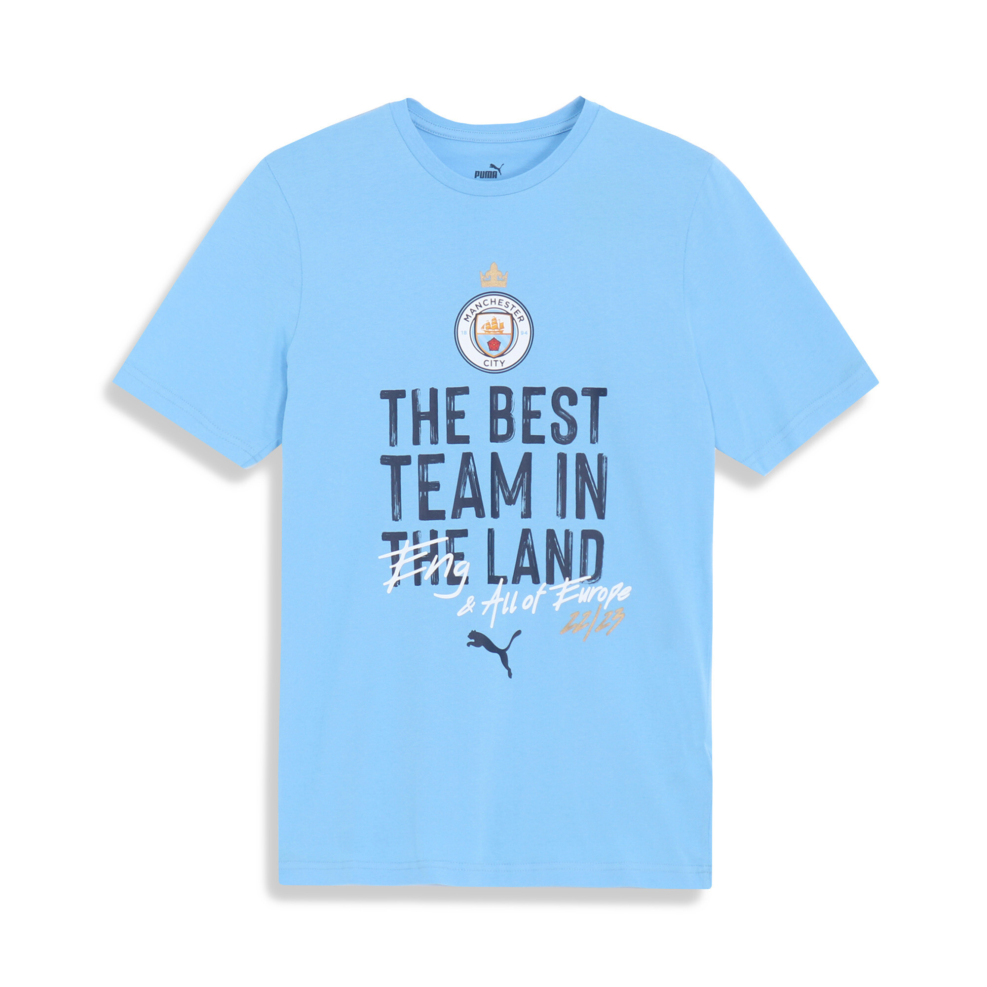 ＜プーマ公式通販＞ プーマ メンズ マンチェスター シティFC CL ウィナーズ Tシャツ メンズ Team Light Blue ｜PUMA.com
