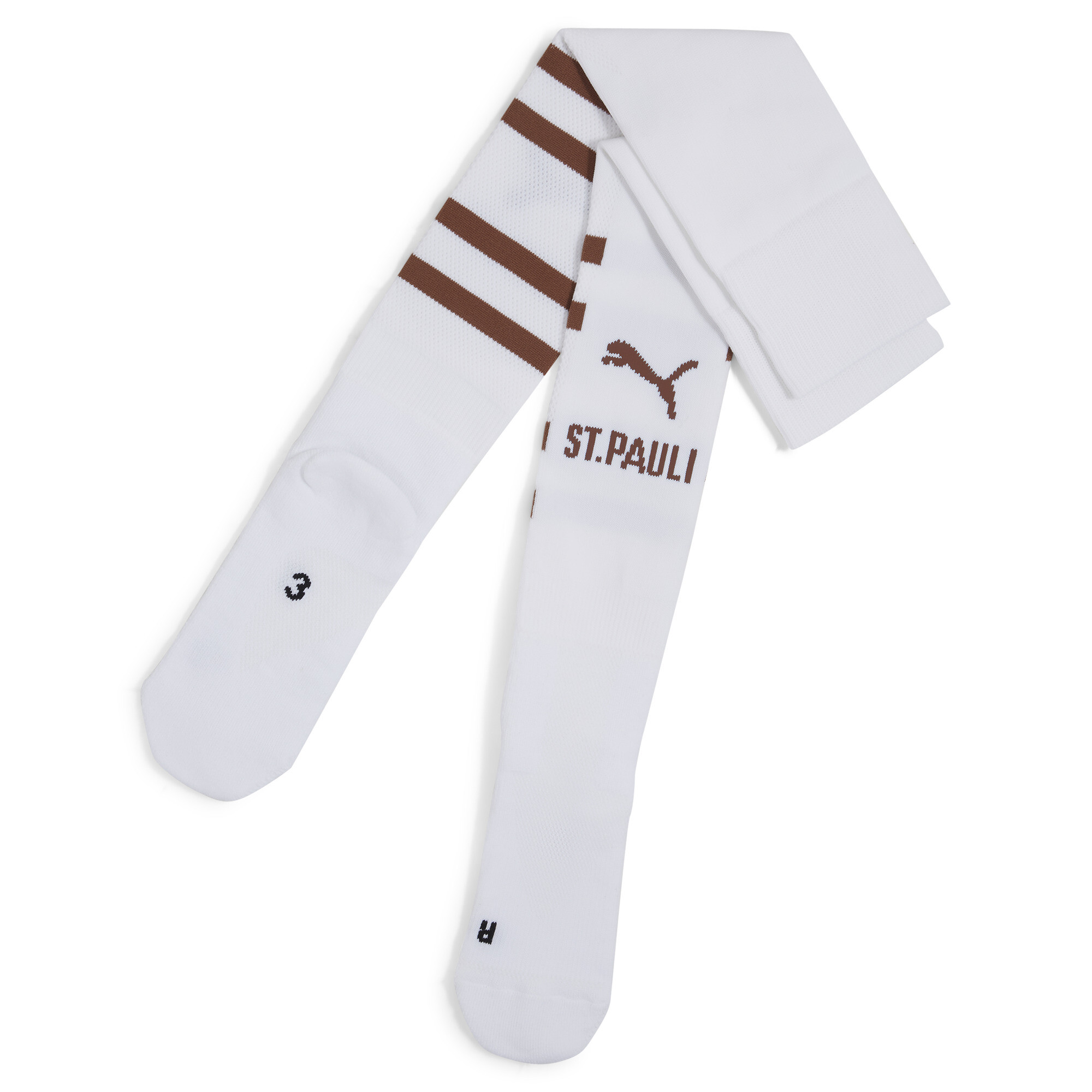 Puma FC St. Pauli Grafik Socken mit Grafik Herren | Mit Other Pattern | White/Espresso Brown | Größe: 43-46