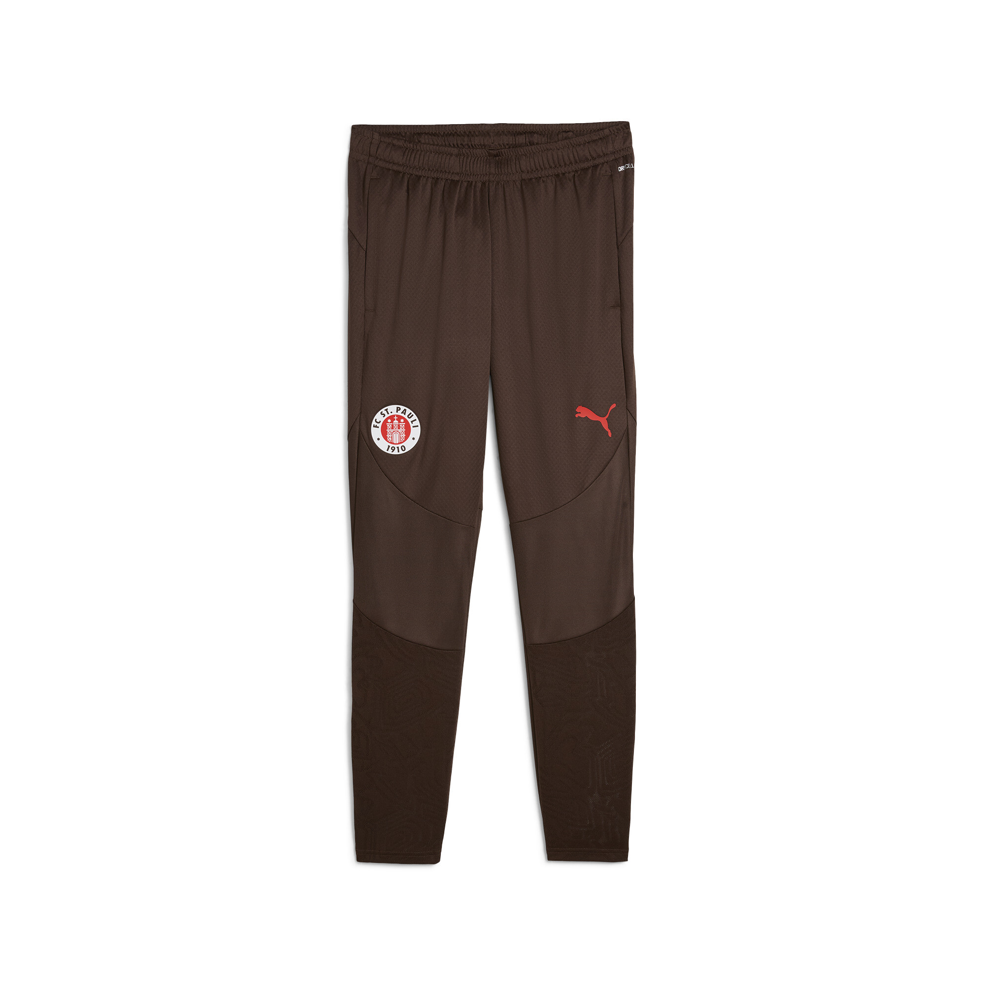 Puma FC St. Pauli Trainingshose Herren | Mit Plain | Dark Chocolate/Red | Größe: S