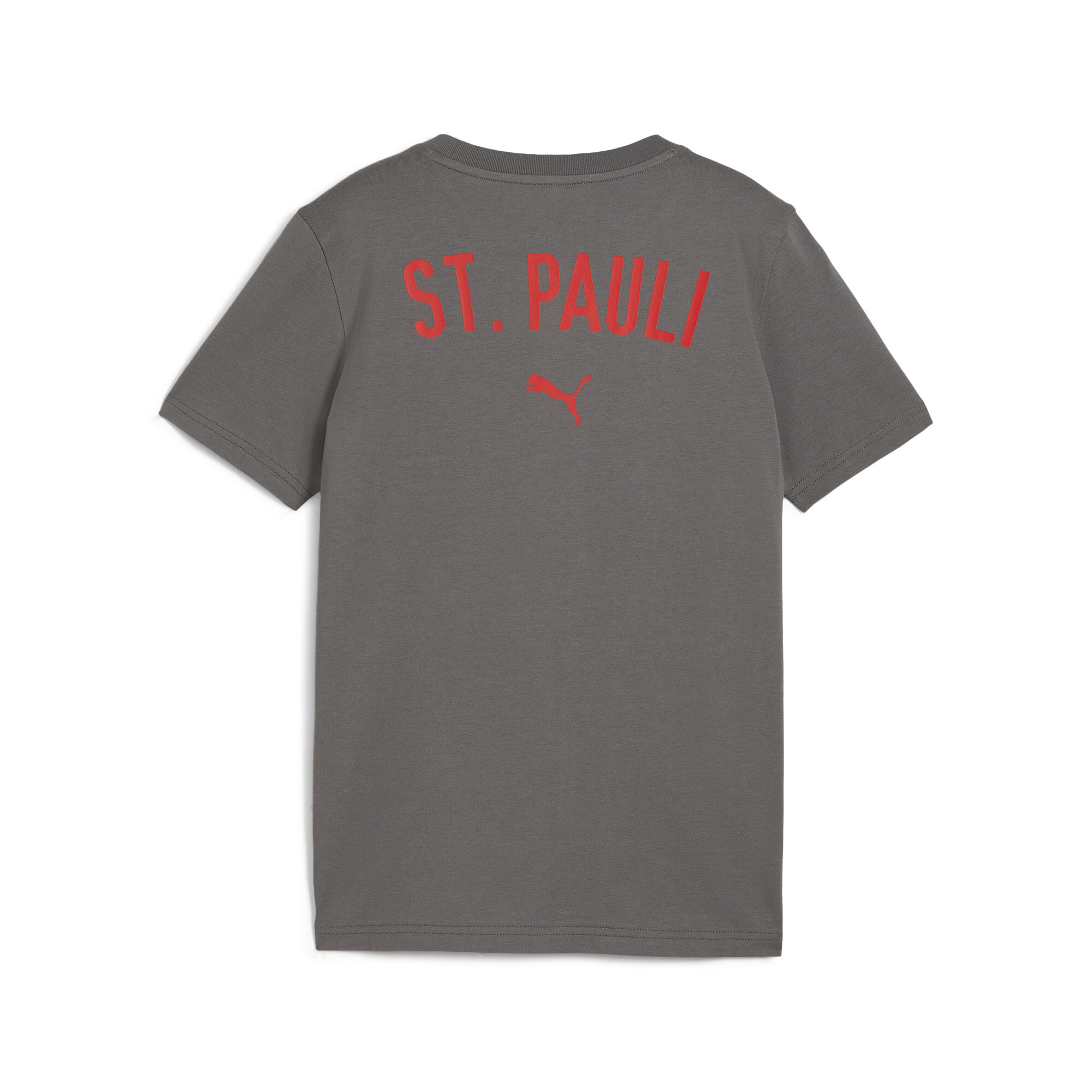 FC St. Pauli Casuals T-shirt, Grijs/Rood, Maat 15-16Y | PUMA