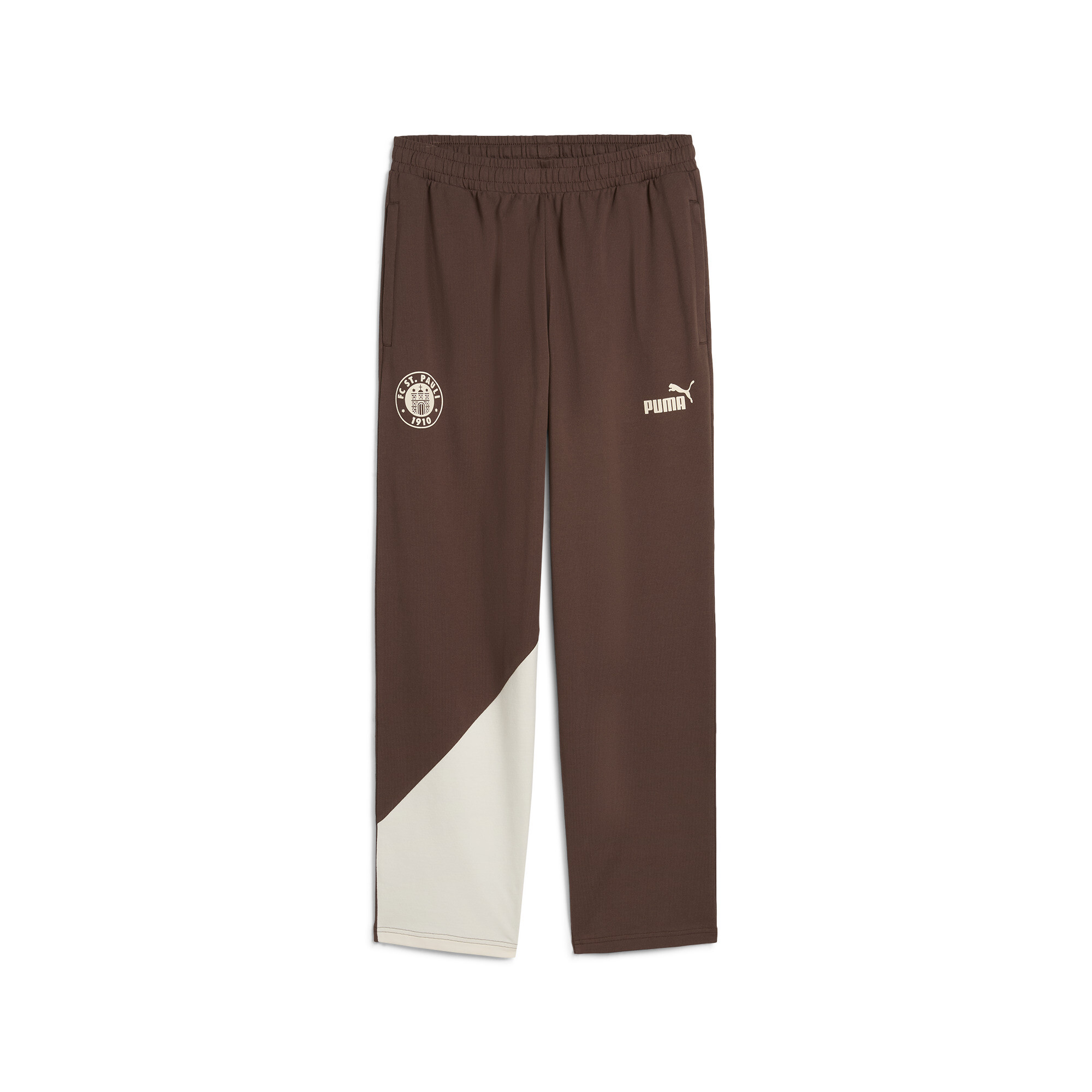 Puma FC St. Pauli ftblCULTURE+ Trainingshose Herren | Mit Plain | Espresso Brown/Sugared Almond | Größe: XL