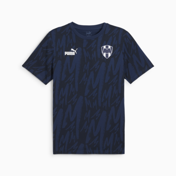 C.F. Monterrey ftblCULTURE All-Over Print Tee Men, Persian Blue-PUMA White, large-MEX