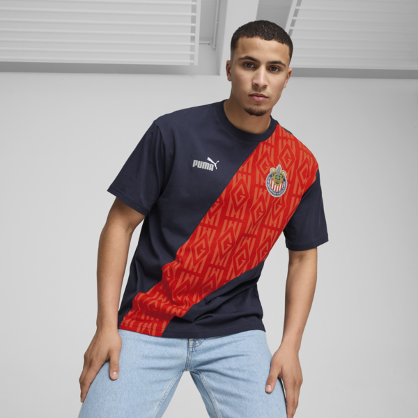 C.D. Guadalajara ftblCULTURE+ Tee Men, PUMA Navy-PUMA Red, large-MEX