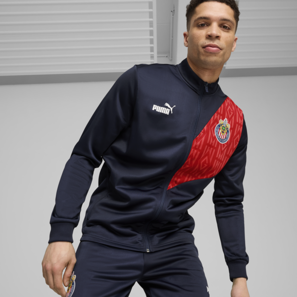 Chamarra Hombre Chivas ftblCULTURE+, PUMA Navy-PUMA Red, large-MEX