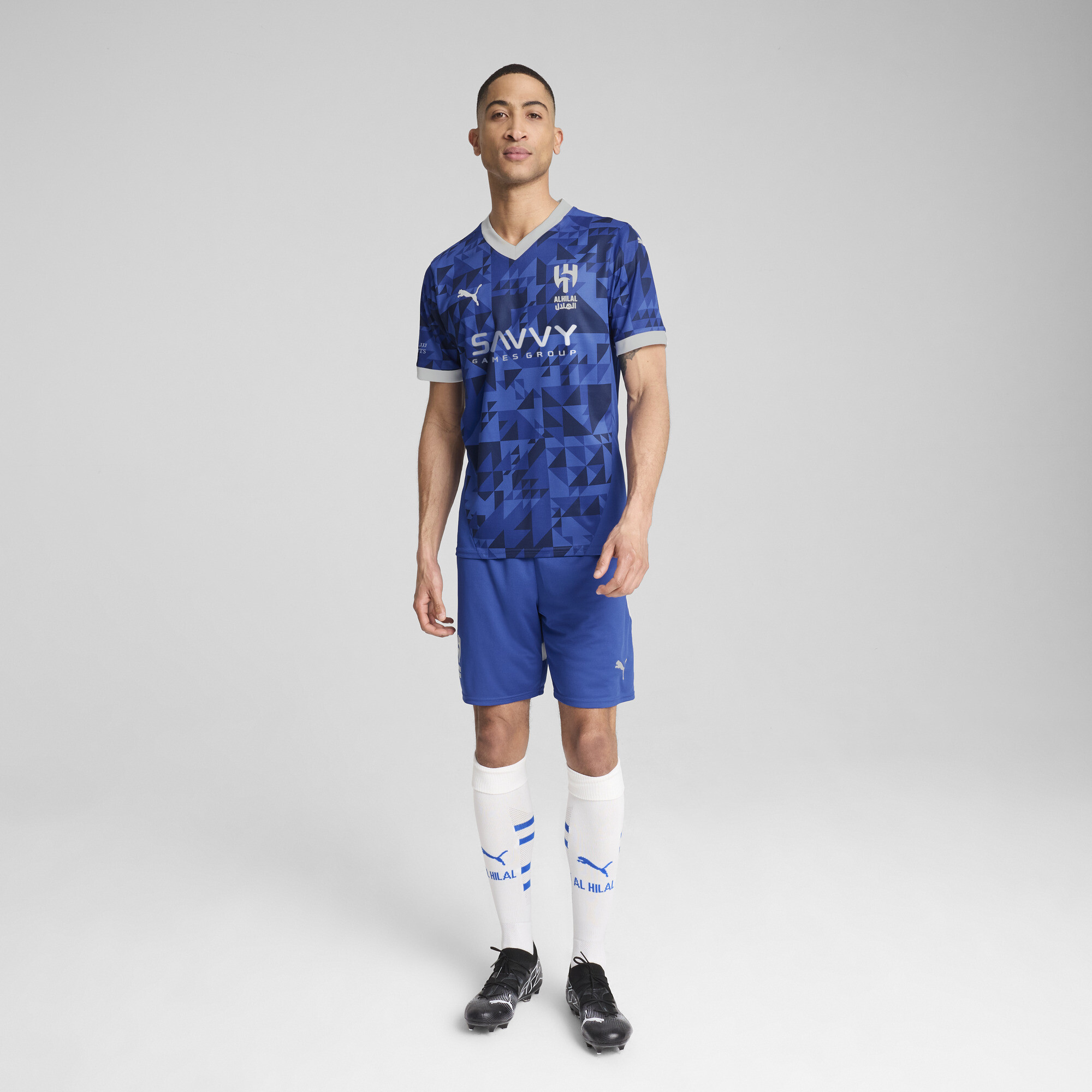 Al Hilal Saoedi F.C. 24/25 thuisshirt voor Heren, Blauw/Wit, Maat XL | PUMA