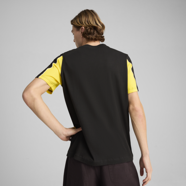 Borussia Dortmund ftblARCHIVE Tee Men, PUMA Black-Faster Yellow, large-MEX