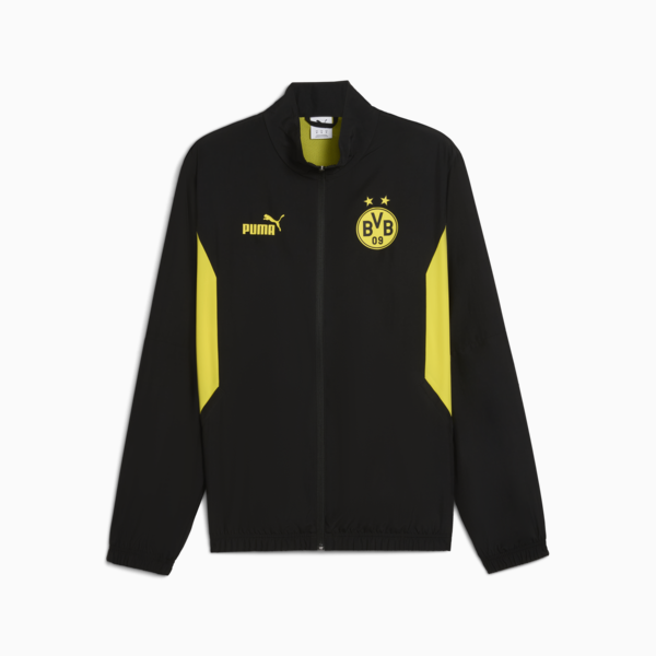 Borussia Dortmund ftblARCHIVE Jacket Men, PUMA Black-Faster Yellow, large-MEX