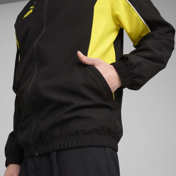 Borussia Dortmund ftblARCHIVE Jacket Men, PUMA Black-Faster Yellow, large-MEX