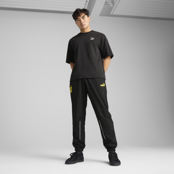 Borussia Dortmund ftblARCHIVE Pants Men, PUMA Black-Faster Yellow, large-MEX