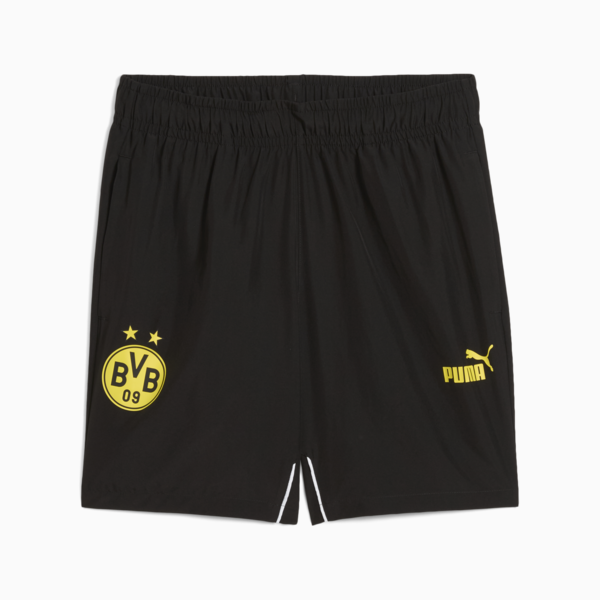 Shorts Borussia Dortmund ftblARCHIVE para hombre, PUMA Black-Faster Yellow, large-MEX
