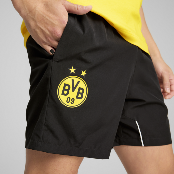 Shorts Borussia Dortmund ftblARCHIVE para hombre, PUMA Black-Faster Yellow, large-MEX