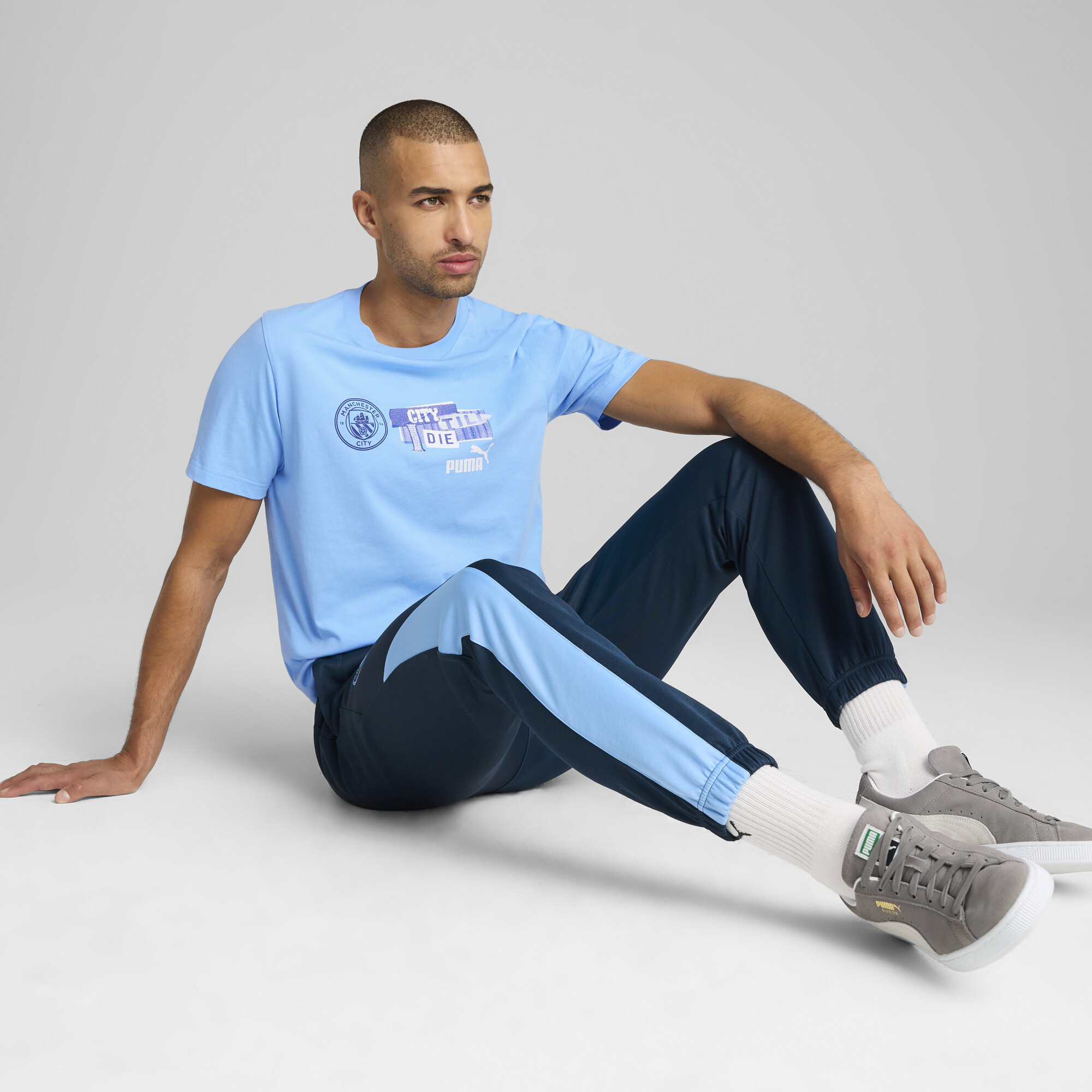 Manchester City ftblNRGY T-shirt voor Heren, Blauw, Maat S | PUMA