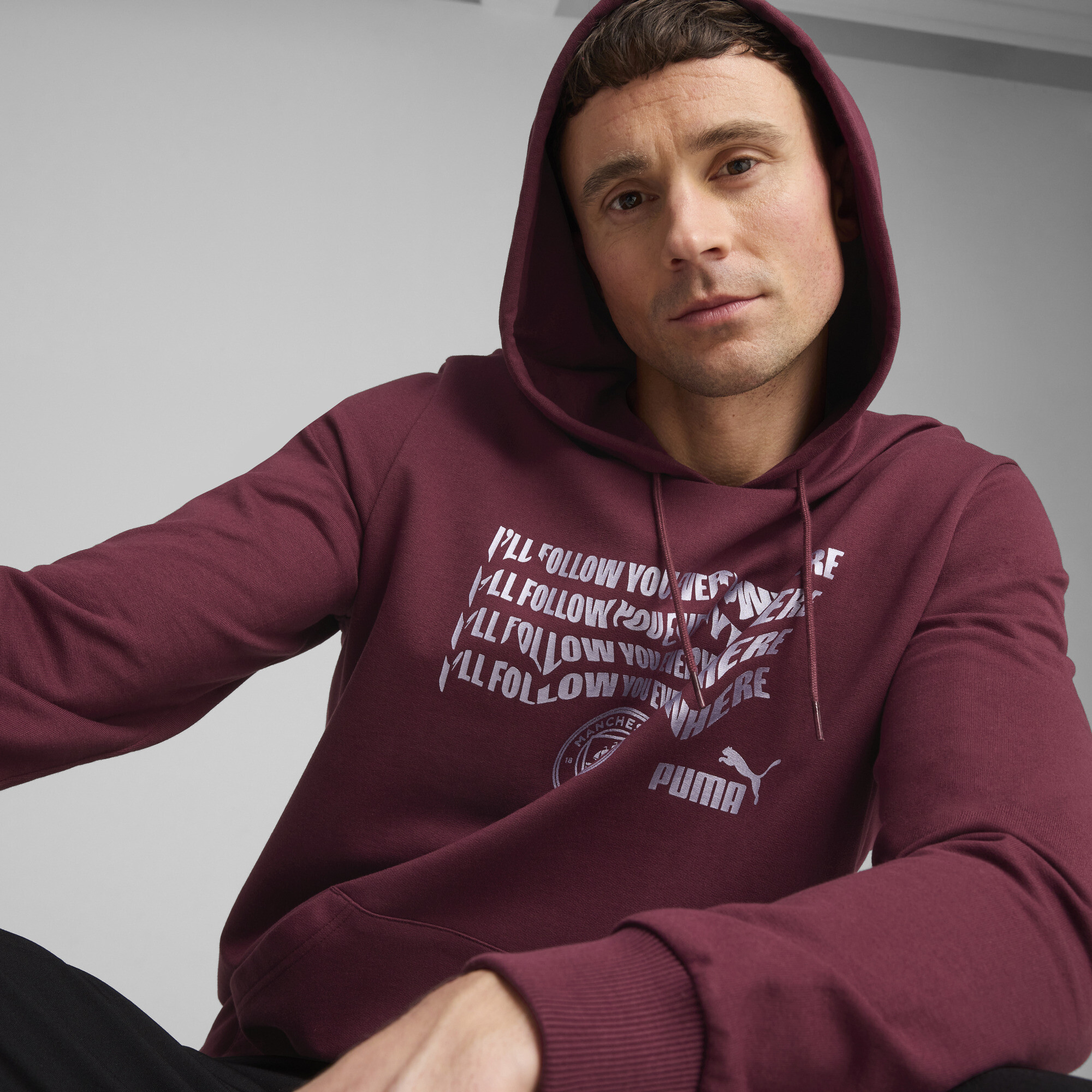 Manchester City ftblNRGY hoodie voor Heren, Roze, Maat XL | PUMA