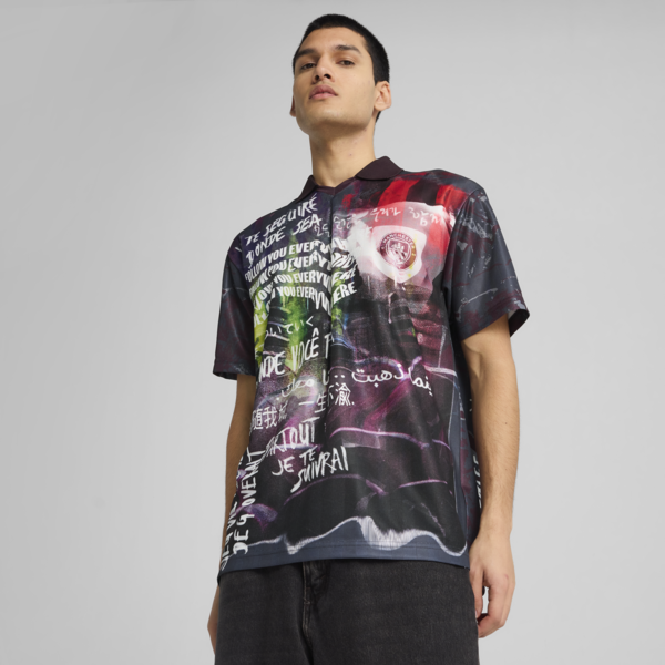Playera Manchester City ftblNRGY + Retro para hombre, Dark Rosette-Galactic Gray, large-MEX