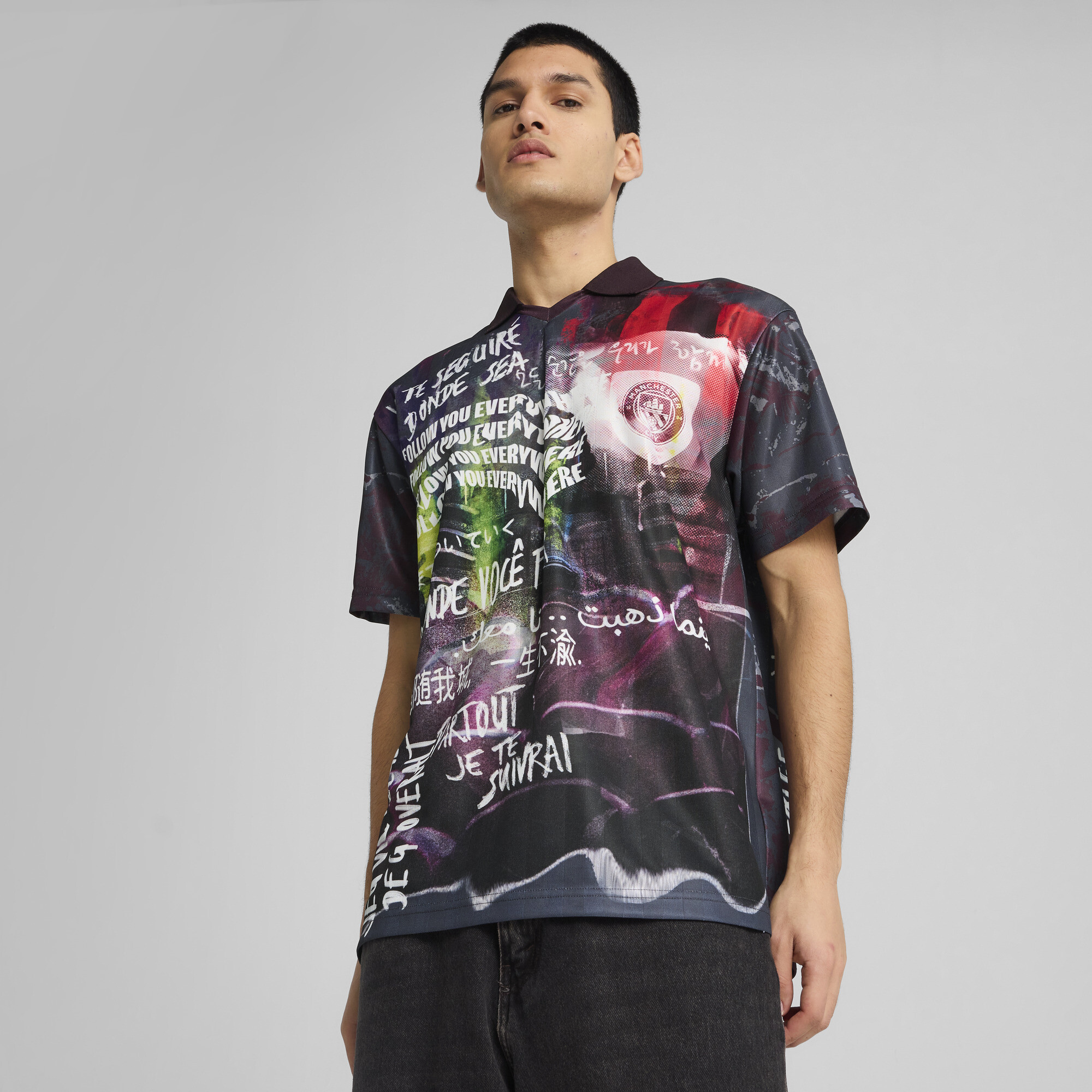 Puma Manchester City Ftblnrgy+ Men's Retro Jersey In Red