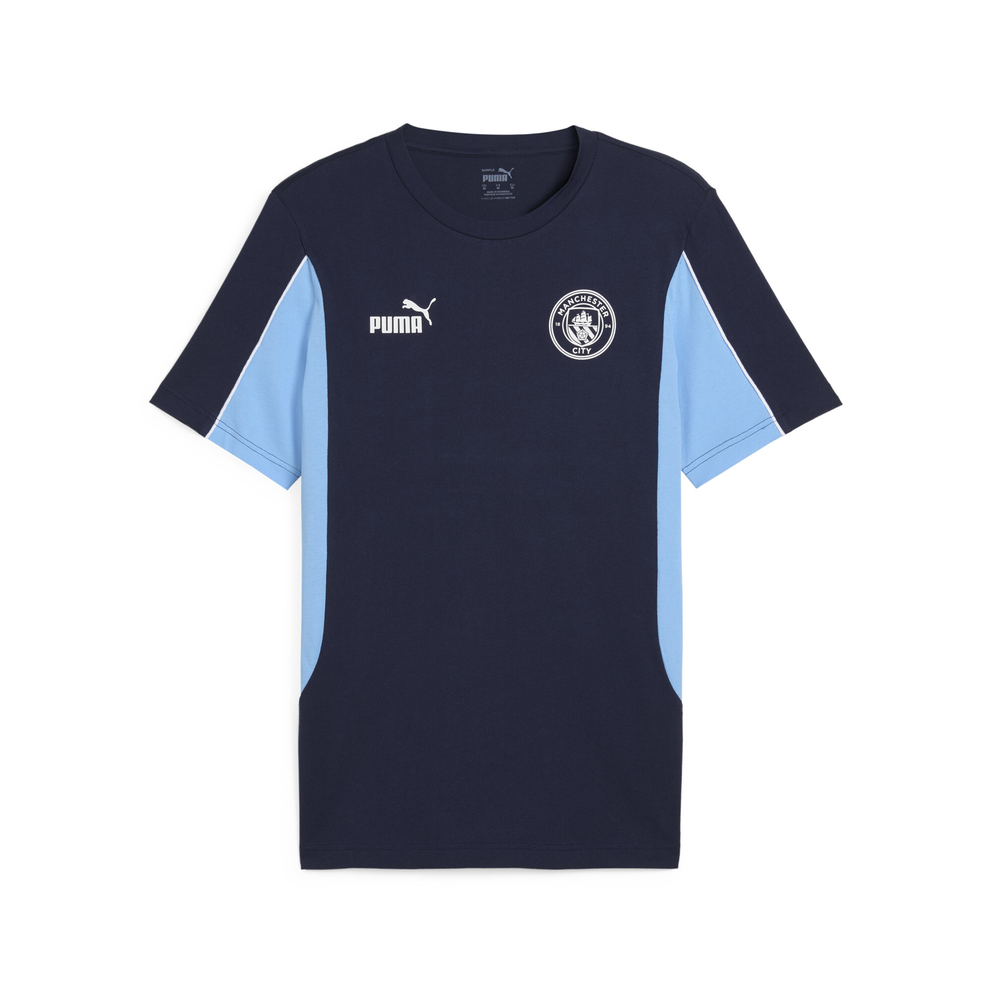 Puma Manchester City ftblARCHIVE T-Shirt Herren | Navy/Light Blue | Größe: L