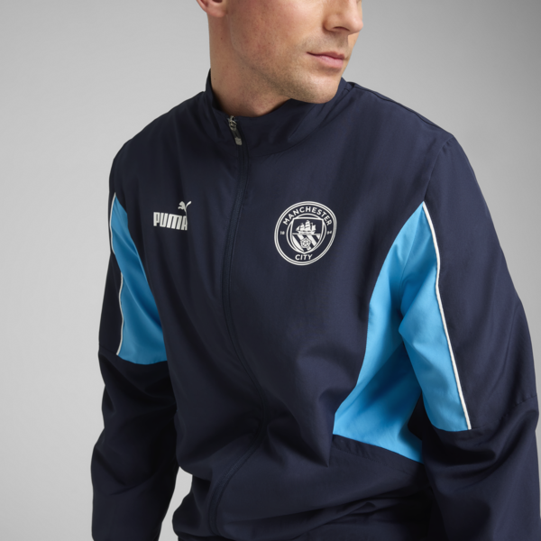 Chamarra Manchester City ftblARCHIVE para hombre, PUMA Navy-Team Light Blue, large-MEX