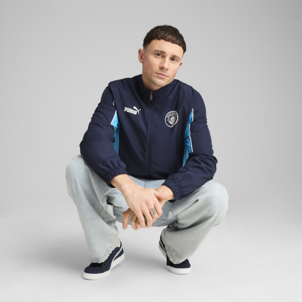 Chamarra Manchester City ftblARCHIVE para hombre, PUMA Navy-Team Light Blue, large-MEX