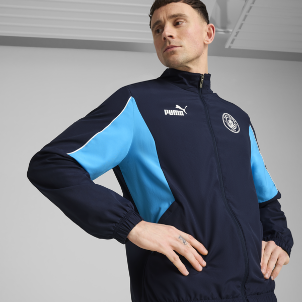 Chamarra Manchester City ftblARCHIVE para hombre, PUMA Navy-Team Light Blue, large-MEX