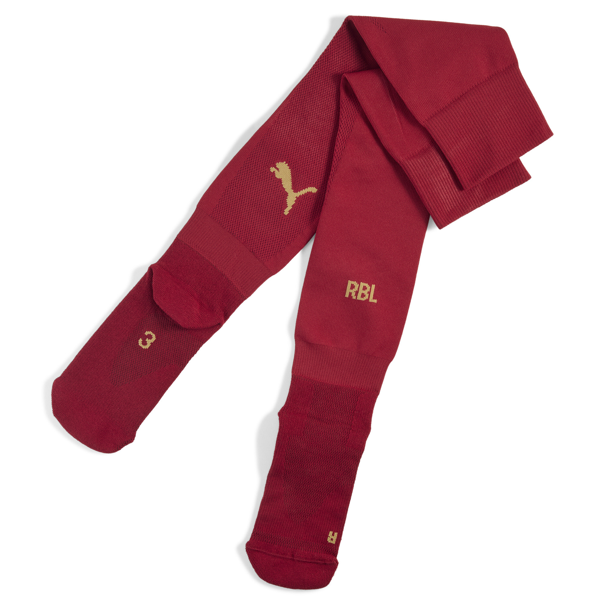 Puma RB Leipzig 24/25 Socken Herren | Mit Plain | Intense Red/Gold | Größe: 35-38