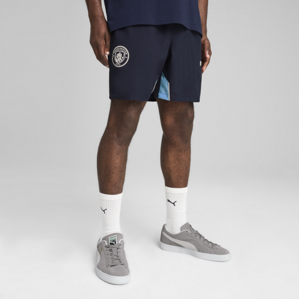 Manchester City ftblARCHIVE Shorts Men, PUMA Navy-Team Light Blue, large-MEX