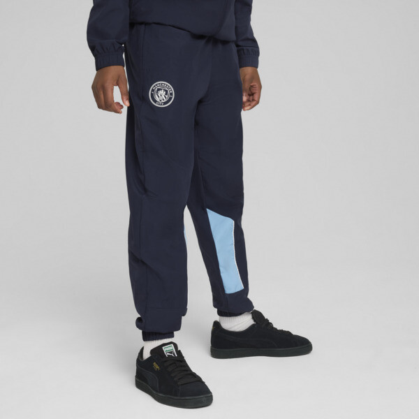 Pantalónes PUMA Manchester City ftblARCHIVE juvenil En Navy/Team Light Azul