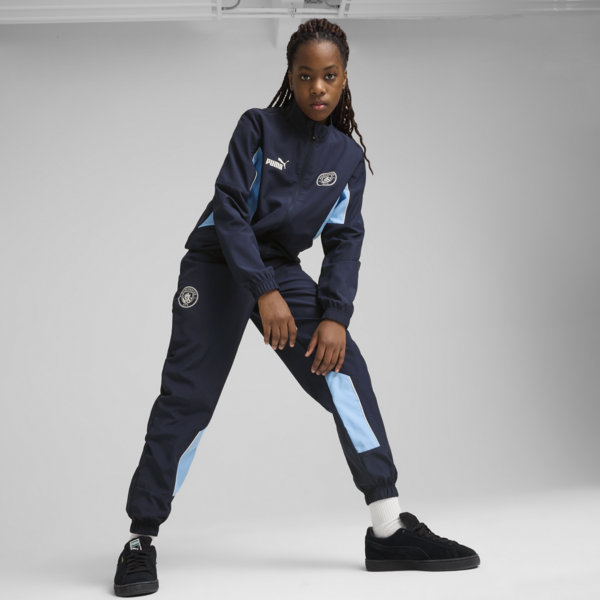 Pantalones Manchester City ftblARCHIVE juvenil, PUMA Navy-Team Light Blue, large-ARG