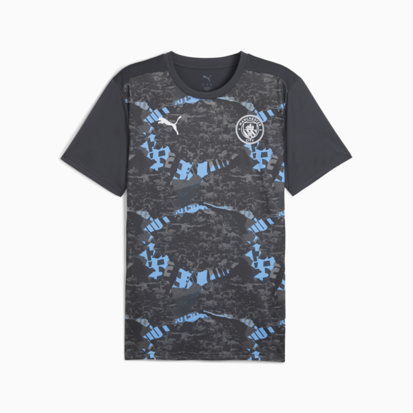 Camiseta pre-partido Manchester City para hombre, Strong Gray-Cool Light Gray, large-ARG