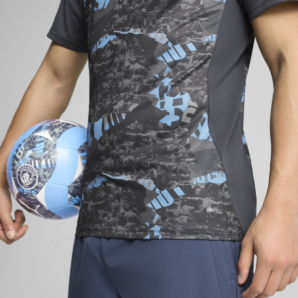Camiseta pre-partido Manchester City para hombre, Strong Gray-Cool Light Gray, large-ARG