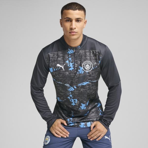 Buzo pre-partido Manchester City para hombre, Strong Gray-Cool Light Gray, large-ARG