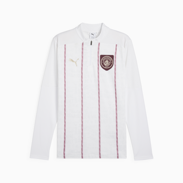 Buzo pre-partido Manchester City para hombre, PUMA White-Dark Jasper, large-ARG