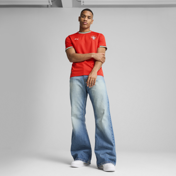 Jersey local Portugal 2025 para hombre, Sport Red-Sugared Almond, large-MEX