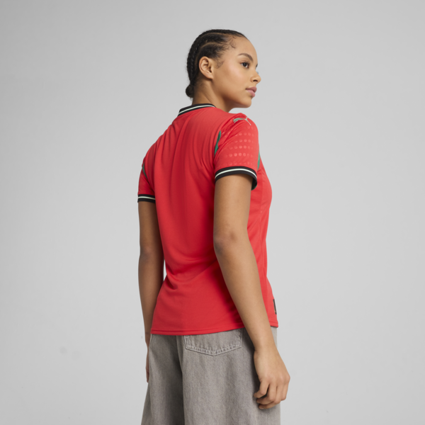 Portugal Women's Team 2025 Home Jersey Women, Pure Red-Fresh Mint, large-ZAF