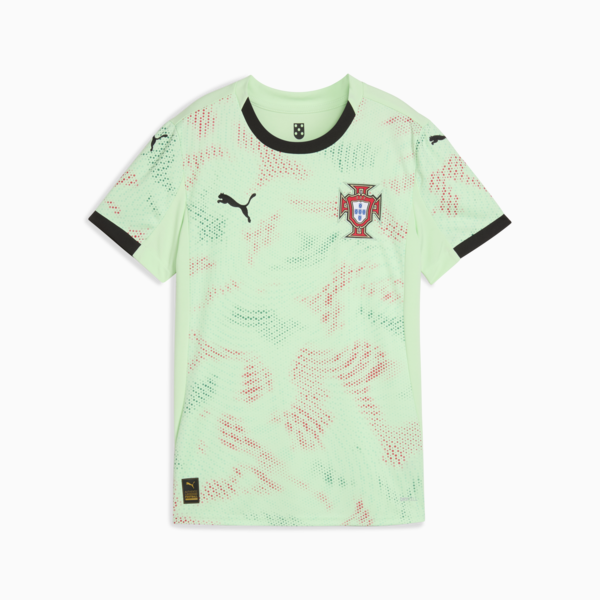 Portugal Women's Team 2025 Away Jersey Women, Fresh Mint-PUMA Black, large-ZAF