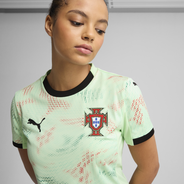 Portugal Women's Team 2025 Away Jersey Women, Fresh Mint-PUMA Black, large-ZAF