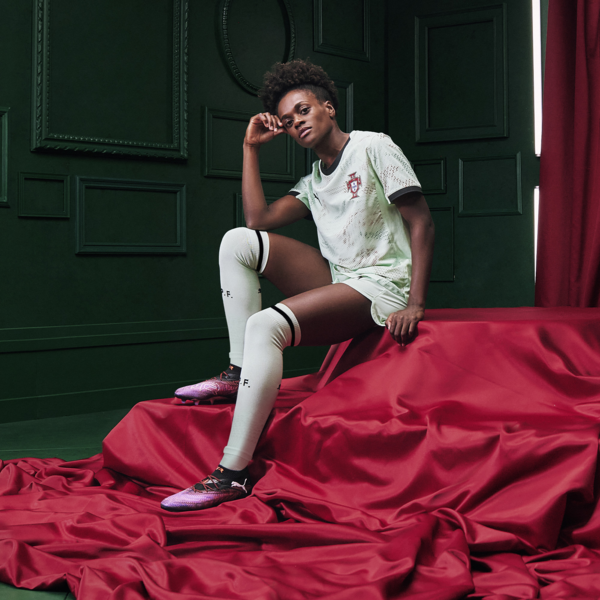 Portugal Women's Team 2025 Away Jersey Women, Fresh Mint-PUMA Black, large-ZAF