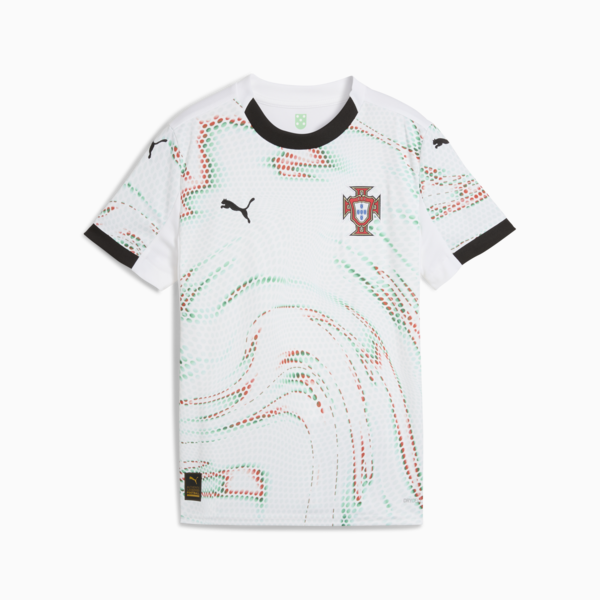 Portugal 2025 Away Jersey Youth, PUMA White-PUMA Black, large-ZAF