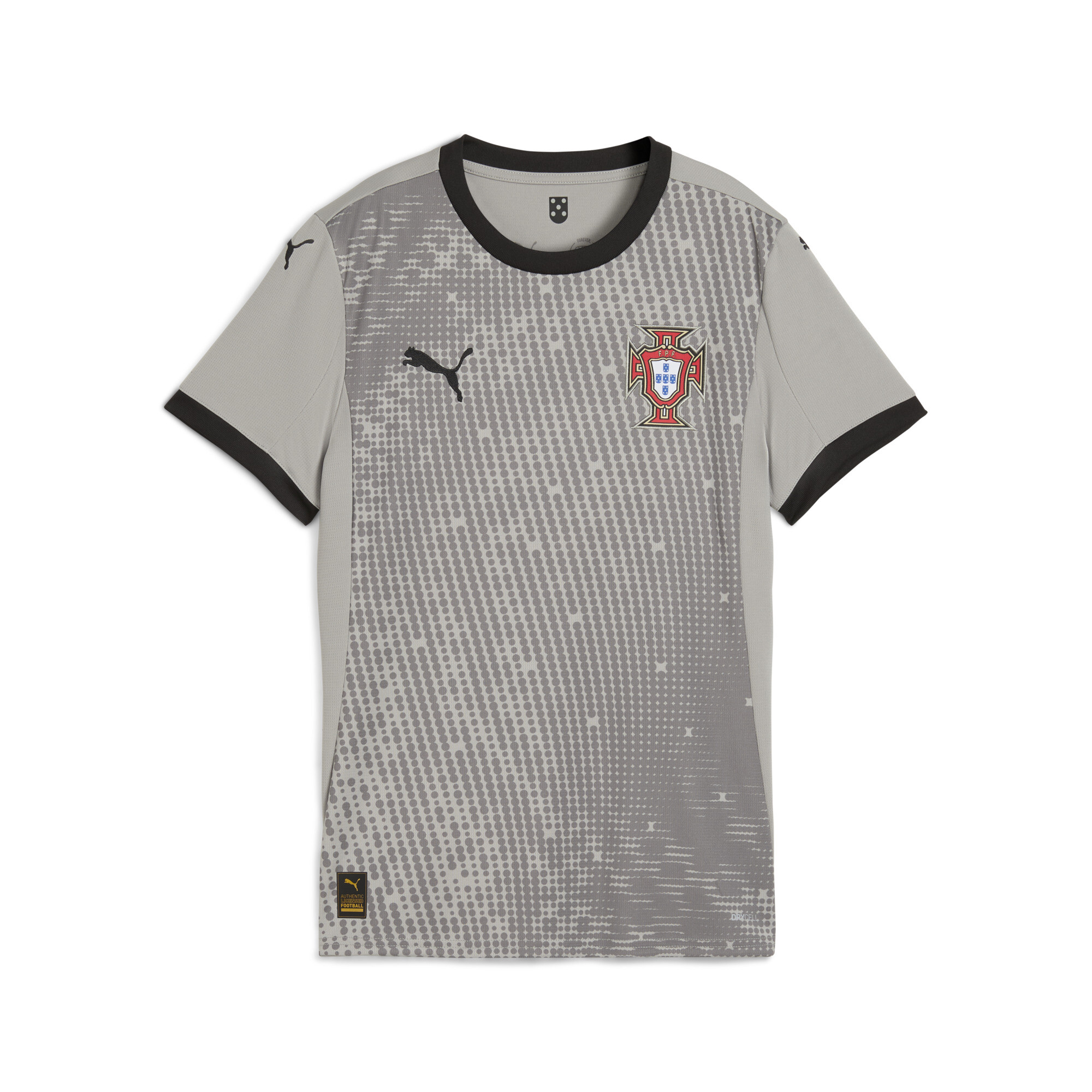 Puma Portugal 2025 Kurzärmliges Torwarttrikot Damen | Mit Print | Smokey Gray/Black | Größe: M